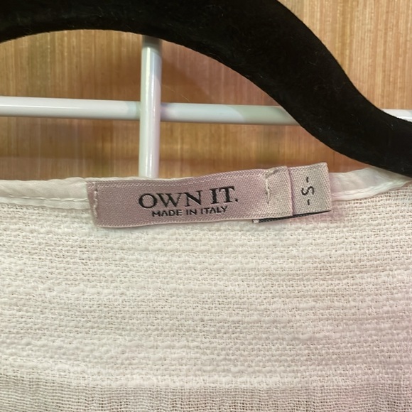 Own IT white cardigan with frills. Made in Italy size Small - Picture 2 of 5